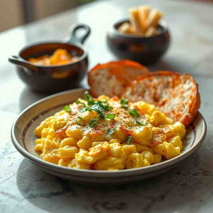 Scrambled Eggs & Cheese - Try Bolivian Chuño Phuti