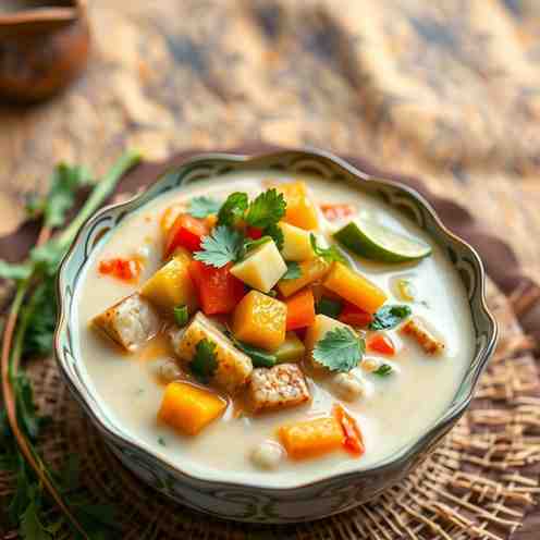 Spicy Gule - Veggie Coconut Milk Stew (Lontong Sayur Style)